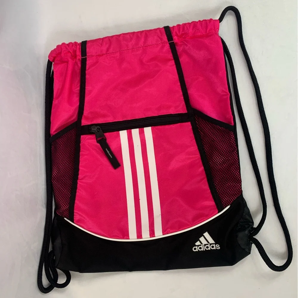 Adidas‎ Alliance II Sackpack Sling Backpack School College Sport Alliance Pink